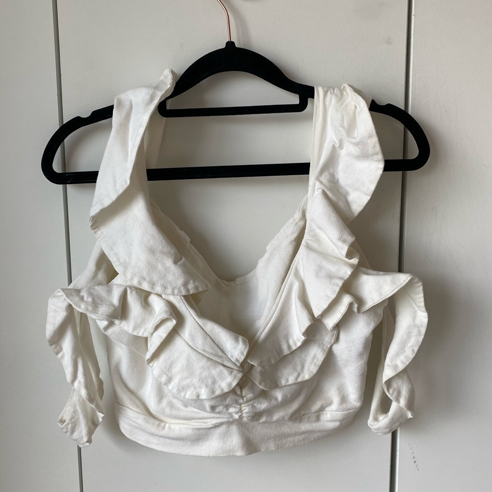 White Crop Top